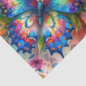 Waterverf Vlinderbloembloemen Decoupage Tissuepapier (Detail)