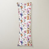  Waterverf vlinderbloemenpatroon Lichaamskussen (Voorkant Verticaal)