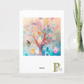 Waterverf vlinderbloemigen kaart (Achterkant)