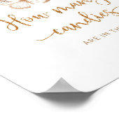 Waterverf vlinderbloemigen raden hoeveel snoepjes poster (Hoek)