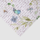 Waterverf vlinderbloemontkoppeling tissuepapier (Detail)