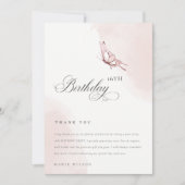 Waterverf vlinderdagavond bedankkaart (Voorkant)