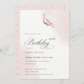 Waterverf vlinderdagavond kaart (Voorkant / Achterkant)