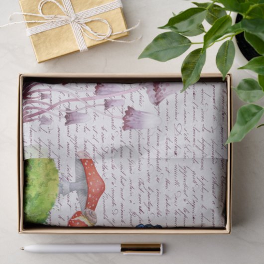 Waterverf vlinderdeeg paddenstoel tissuepapier (Geschenk)