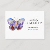 Waterverf vlinderkunst visitekaartje (Voorkant)