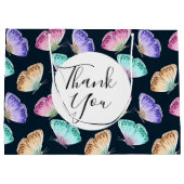  Waterverf vlinderpatroon Dank u Groot Cadeauzakje (Achterkant)