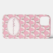 Waterverf vlinderpatroon | Roze iPhone-draagtas Case-Mate iPhone Case (Achterkant (horizontaal))