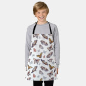 Waterverf vlinderpatroon schort (Gedragen)