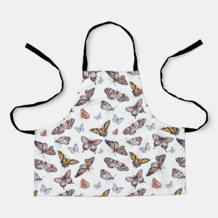 Waterverf vlinderpatroon schort