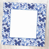 Waterverf vlinderpatroonblauw post-it® notes
