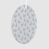 waterverf vlinderpeulstip ornament (voorkant)