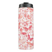 Waterverf vlinderroze thermosbeker (Voorkant)
