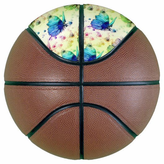 Waterverf Vlinders Basketbal (Rechts)