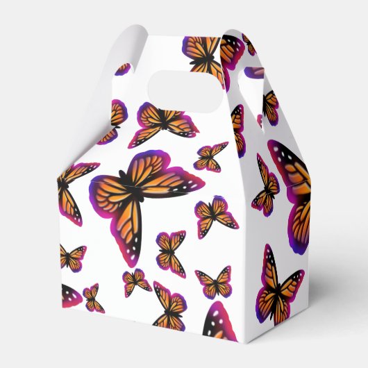  waterverf vlinders bedankdoosjes (Achterkant)