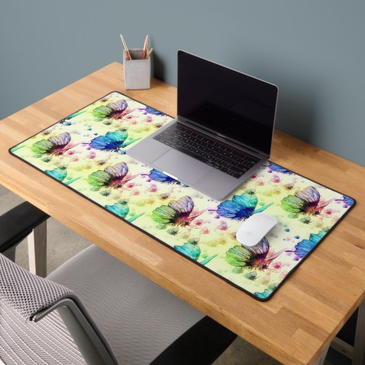 Waterverf Vlinders Bureaumat (Kantoor 2)