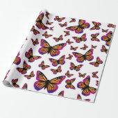  waterverf vlinders cadeaupapier (Uitgerold)