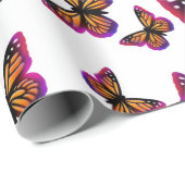  waterverf vlinders cadeaupapier (Rol Hoek)