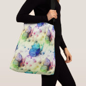 Waterverf vlinders crossbody tas (Dichtbij)