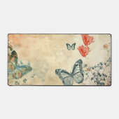 Waterverf Vlinders en harten Bureaumat (Voorkant)