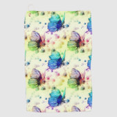 Waterverf Vlinders Golfhanddoek (Voorkant)