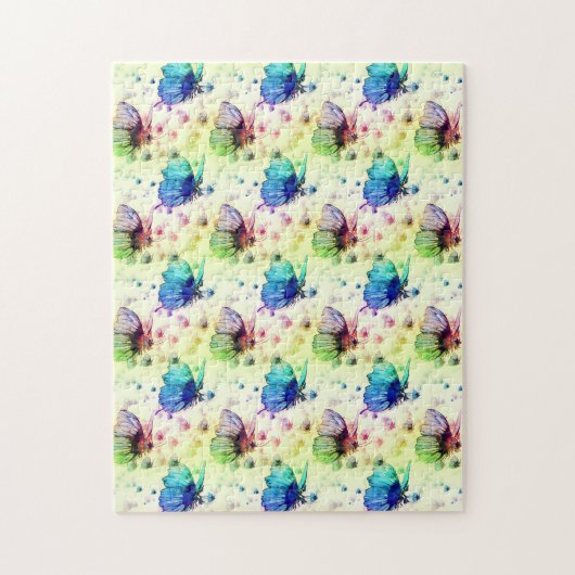 Waterverf Vlinders Jigsaw Puzzel (Verticaal)