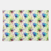 Waterverf Vlinders Keukenhanddoek (Horizontaal)