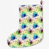 Waterverf Vlinders Kous Grote Kerstsok (Achterkant)