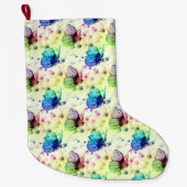 Waterverf Vlinders Kous Grote Kerstsok (Voorkant)