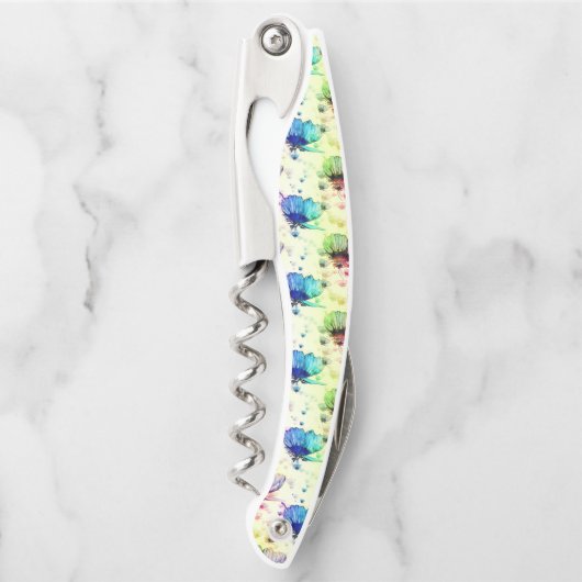 Waterverf Vlinders Kurkentrekker (Voorkant)