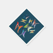 Waterverf vlinders luiers servet (Hoek)