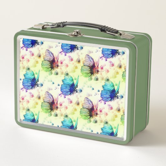 Waterverf Vlinders Lunchbox (Voorkant)