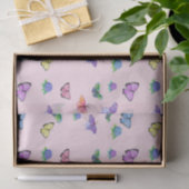 Waterverf Vlinders Met Hydrangea Tissuepapier (Geschenk)