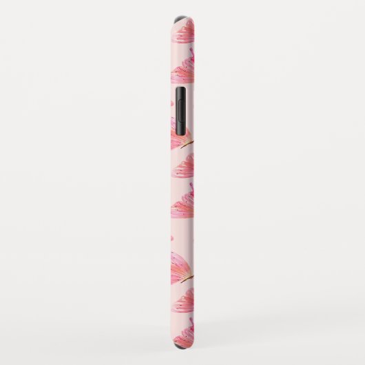 Waterverf Vlinders Monogram Blush Case-Mate iPhone Case (Achterkant/rechts)