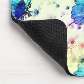 Waterverf Vlinders Mousepad Muismat (Hoek)
