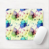 Waterverf Vlinders Mousepad Muismat (Met muis)