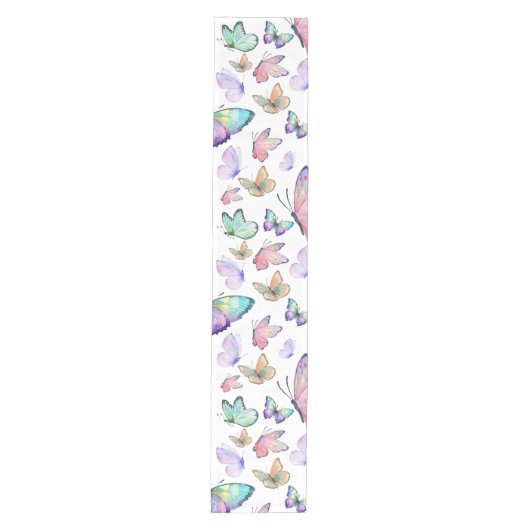 Waterverf vlinders naadloos patroon medium tafelloper (Voorkant)