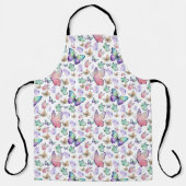 Waterverf vlinders naadloos patroon schort (Voorkant)