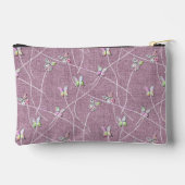 Waterverf Vlinders op Stof Roze Etui (Achterkant)