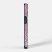 Waterverf Vlinders op Stof Roze iPhone Hoesje (Rechterkant)