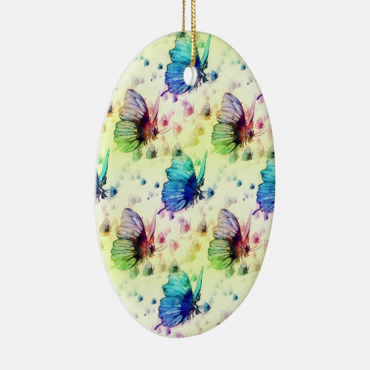 Waterverf Vlinders Ornament (Rechts)