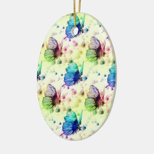 Waterverf Vlinders Ornament (Links)