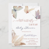 Waterverf vlinders pampas gras kaart (Voorkant)