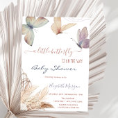 Waterverf vlinders pampas gras kaart