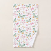 Waterverf Vlinders Patroon Bad Handdoek (Handdoek)