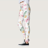 Waterverf Vlinders Patroon Leggings (Links)