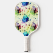 Waterverf Vlinders Pickleball Racket (Achterkant)