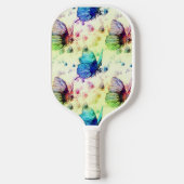 Waterverf Vlinders Pickleball Racket (Voorkant)