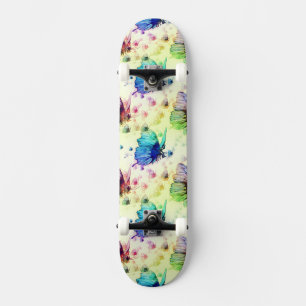 Waterverf Vlinders Skateboard