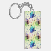 Waterverf Vlinders Sleutelhanger (Voorkant Links)