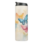 Waterverf Vlinders Thermische Tumbler Thermosbeker (Geroteerd rechts)